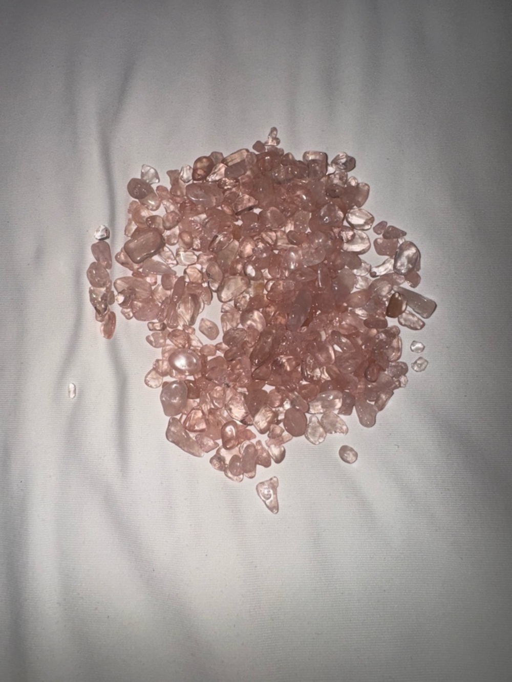 Rose Quartz Chip Stones | Pale Pink Healing Crystals